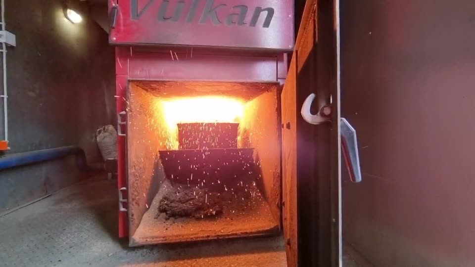 Пламя в работающем котле VULKAN